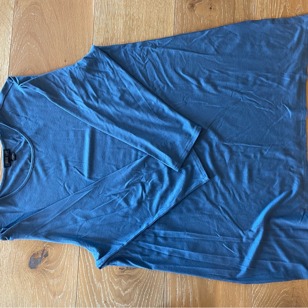 J. Jill Blue 3/4 Sleeve Top